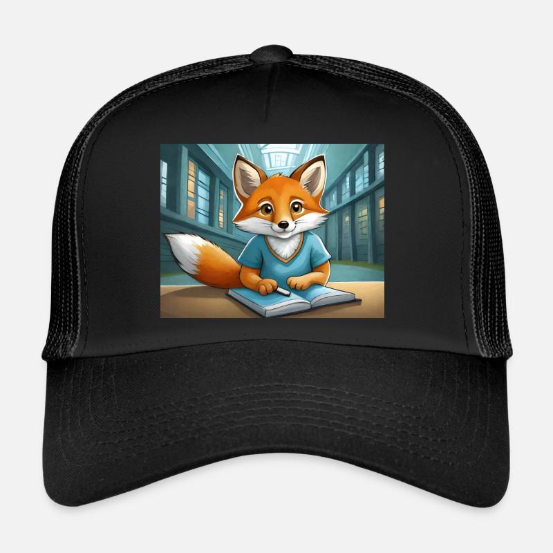 süßer kleiner Teufel Fuchs Alltag – liest Trucker Cap