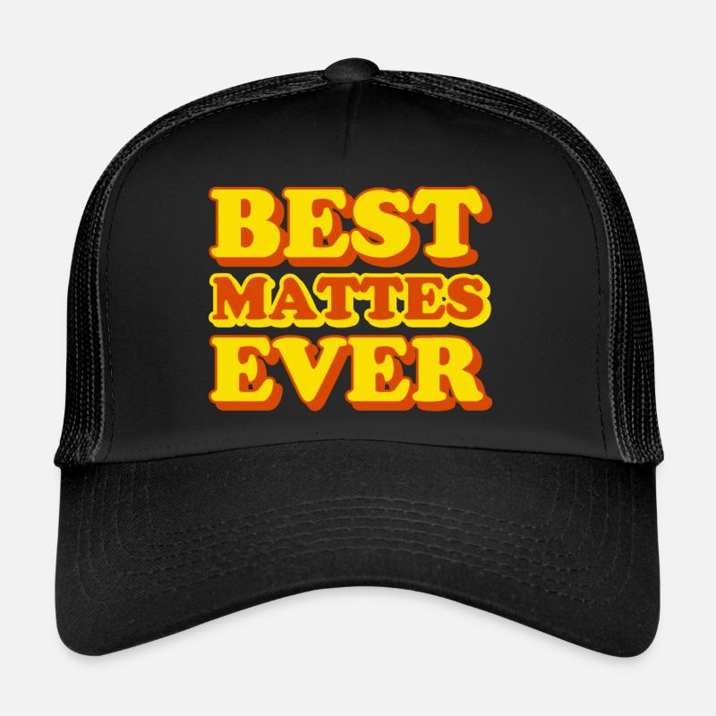Mattes First Name Funny Gift Trucker Cap