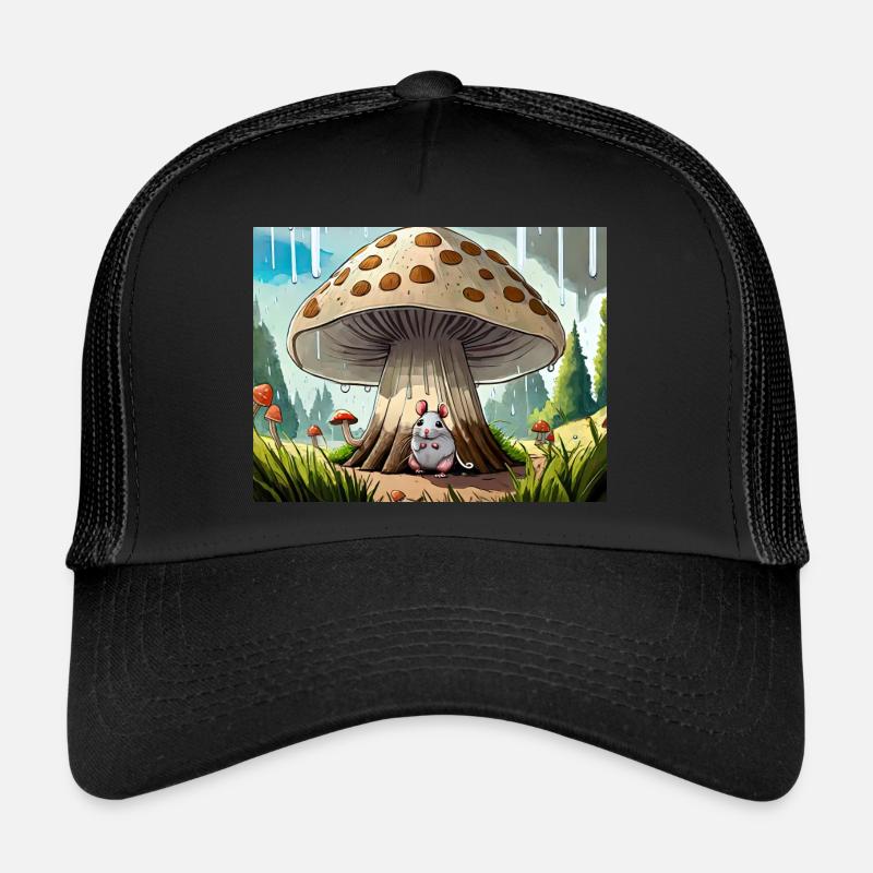 Deutsche Kinderreime illustrierten, dass es regnet Trucker Cap