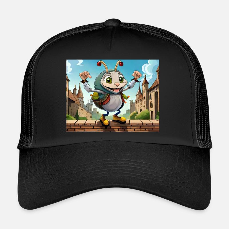 Sur le mur à l’affût Auf der Mauer Casquette trucker 