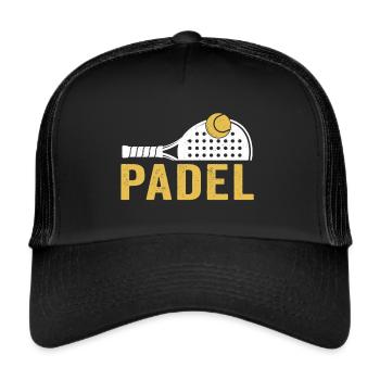 Padel - Trucker Cap - Schwarz/Schwarz - Vorne