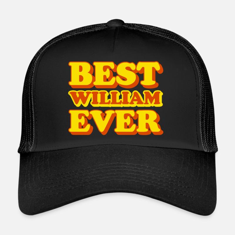 Lustiges Geschenk mit Vornamen William Trucker Cap