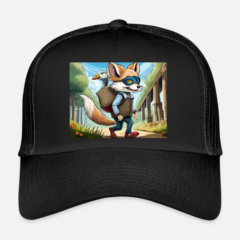german nursery rhymes illustrated comic Trucker Cap