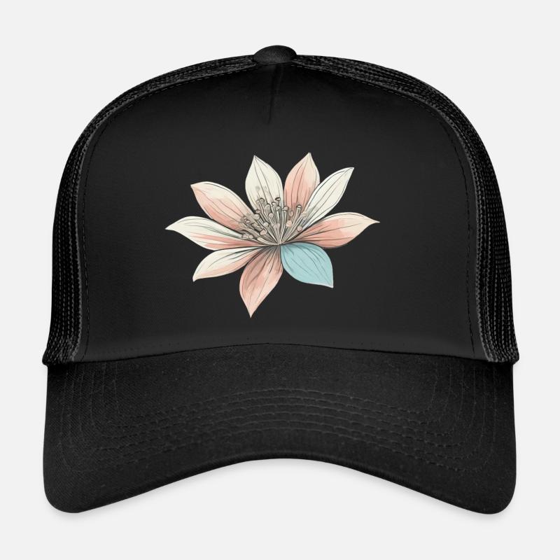 Ästhetische Blume Pastellfarben Trucker Cap