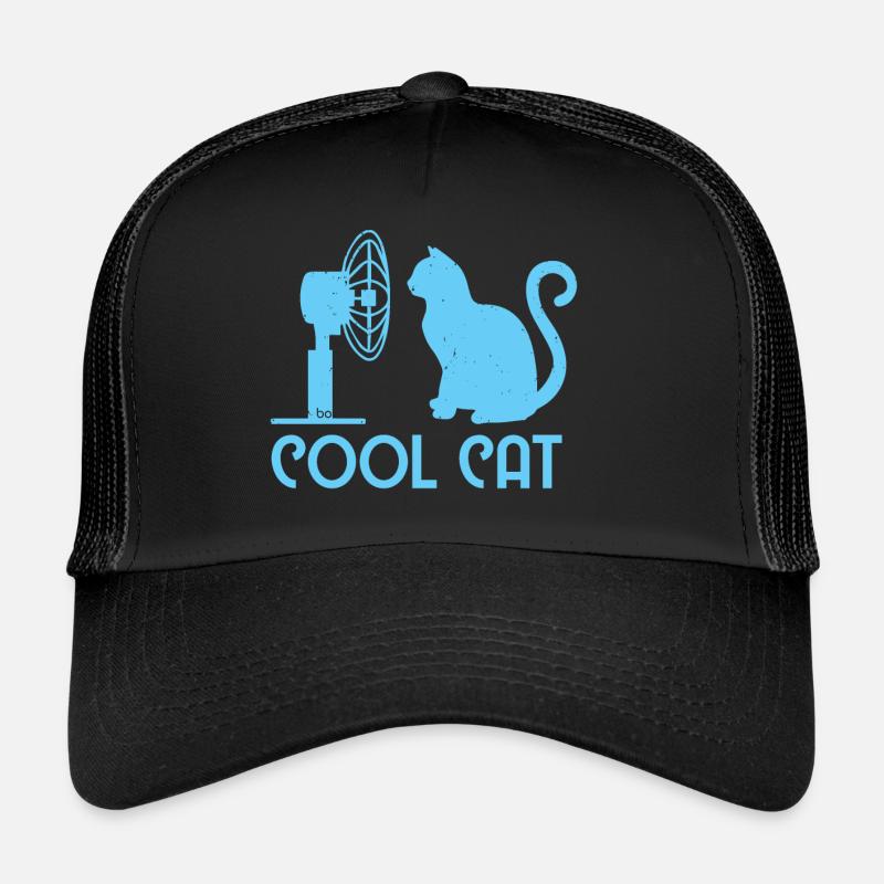 Cool Cat / Katze Bo-Grafik Trucker Cap