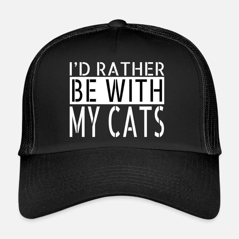feline friends cat fun present gift cool joke Trucker Cap