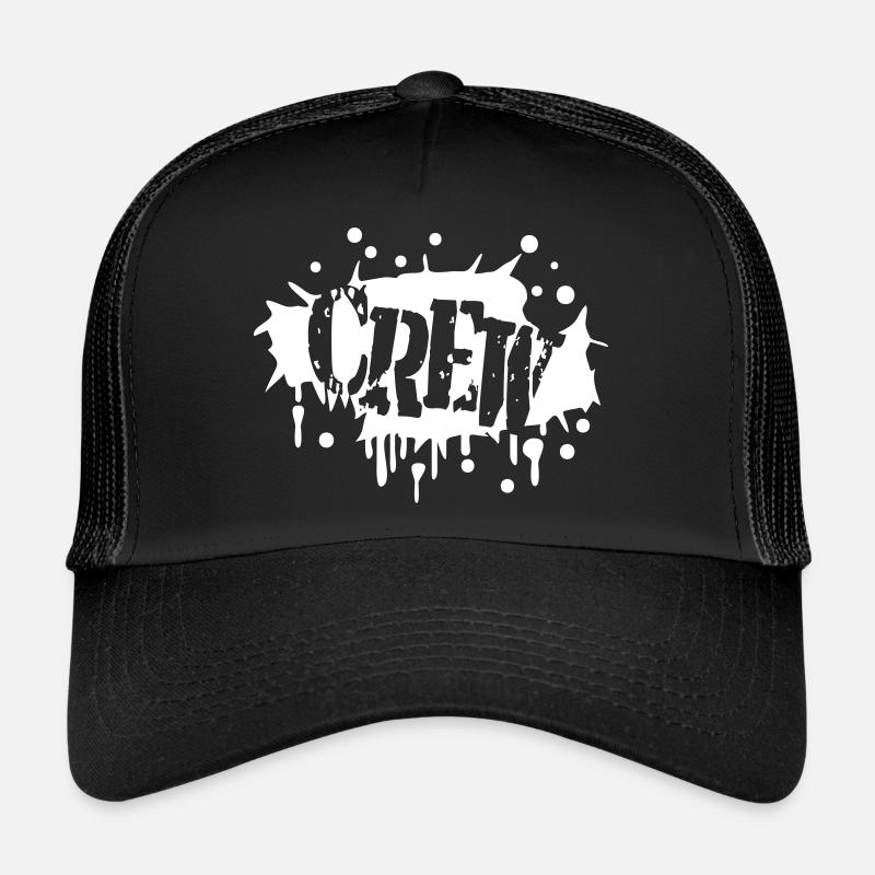 Crew Graffiti Spray Stamp Drop Team Friends Trucker Cap