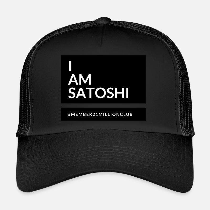 Je suis Satoshi Casquette trucker 