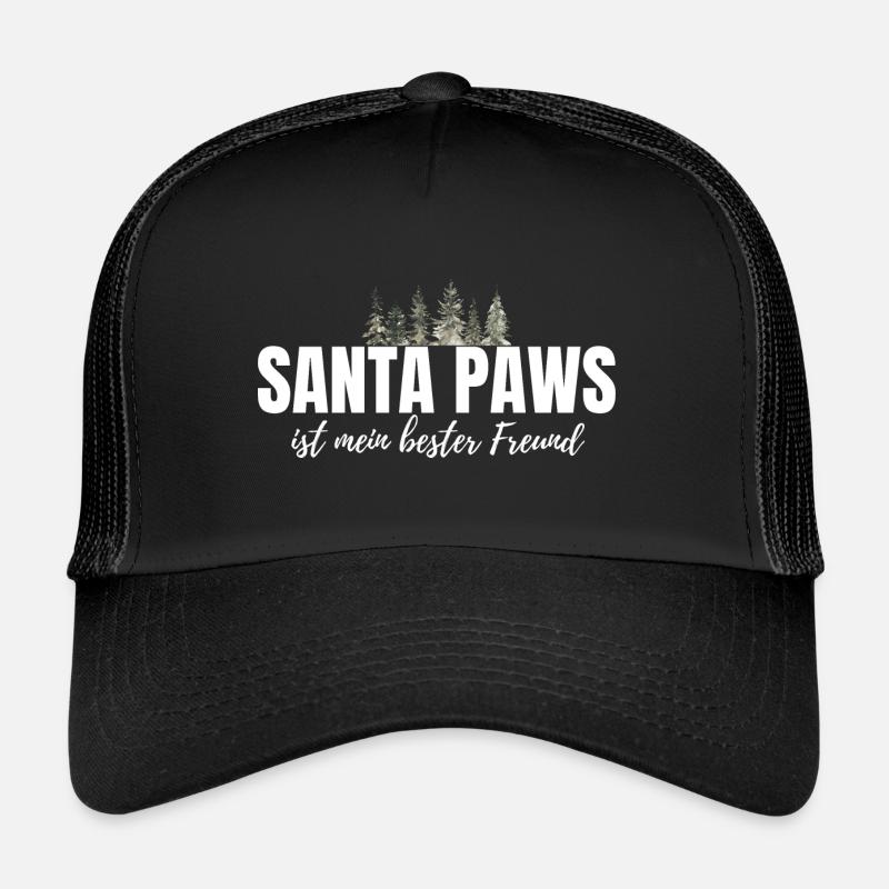 Chien Chiens Noël - Drôle de dicton de Noël Casquette trucker 