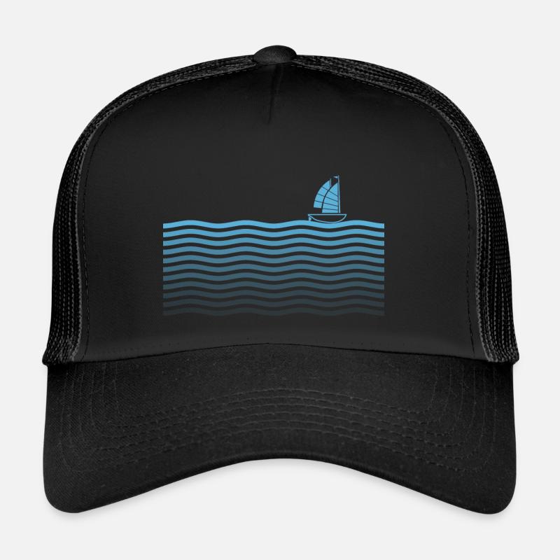 Urlaub auf dem Schiff - Trucker Cap - Schwarz/Schwarz