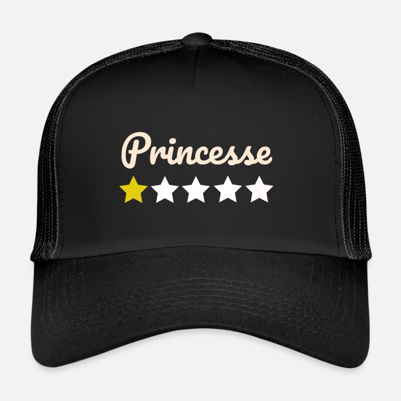 Princesse 1 étoile - Casquette trucker  - noir/noir