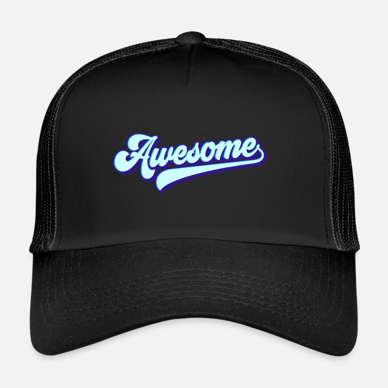 Awesome | Farben änderbsr - Trucker Cap - Schwarz/Schwarz