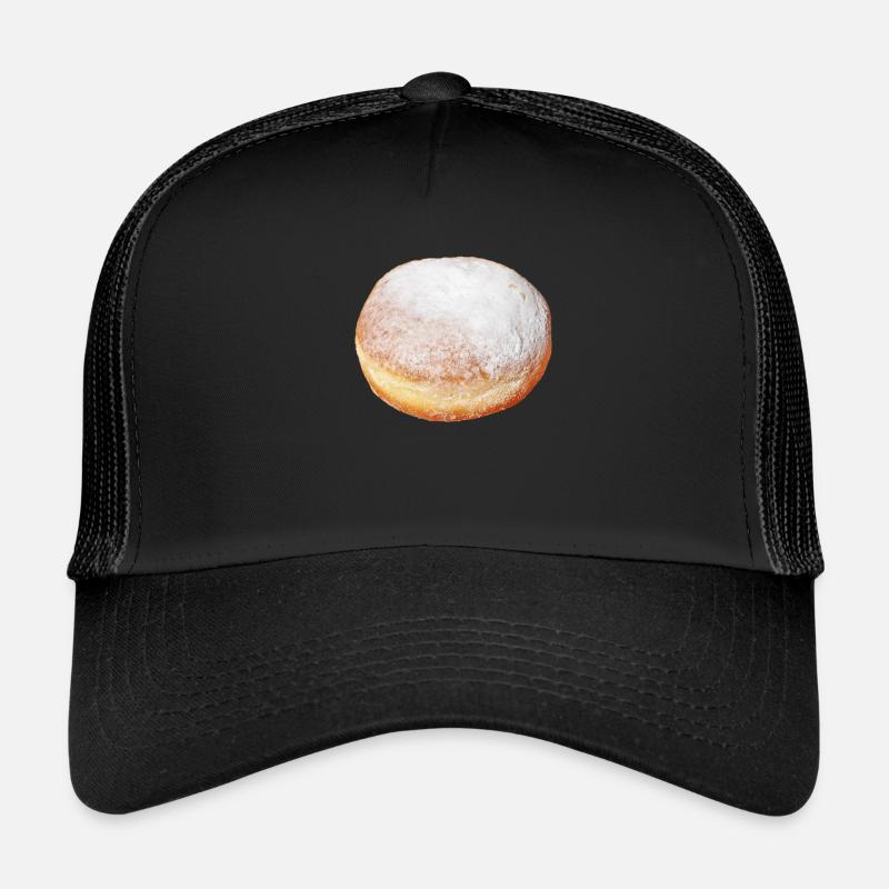Faschingskrapfen - Casquette trucker  - noir/noir