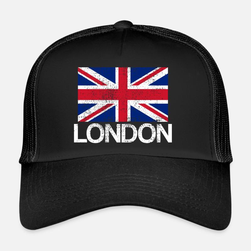 Design vintage classique de Londres Casquette trucker 