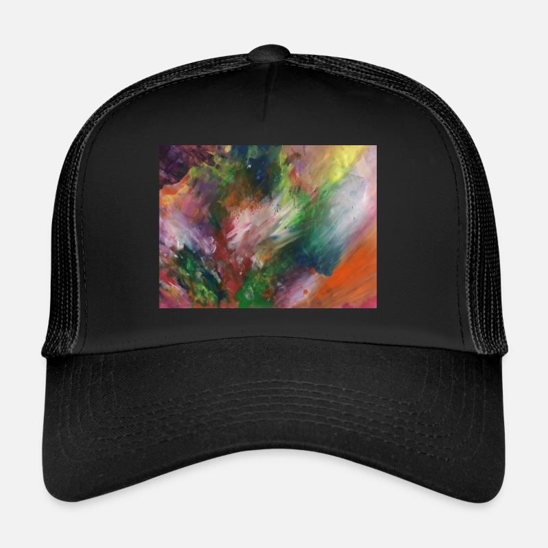Art - Gemälde - Trucker Cap - Schwarz/Schwarz