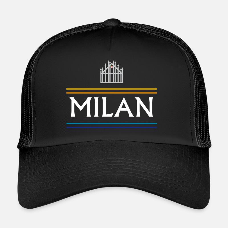 Milan / Mailand - Trucker Cap - Schwarz/Schwarz