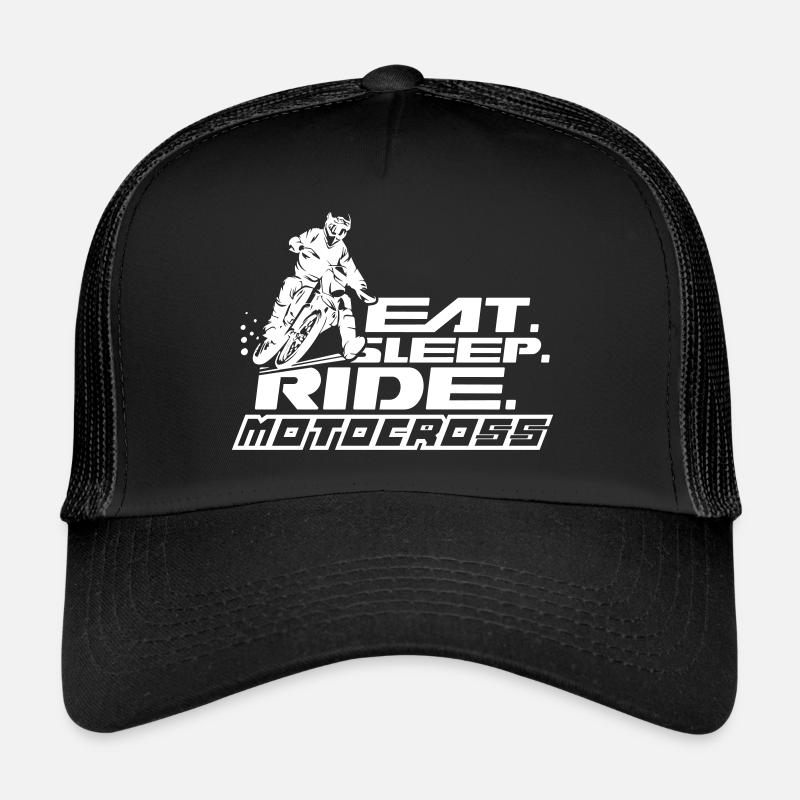 Eat Sleep Ride Motocross Casquette trucker 