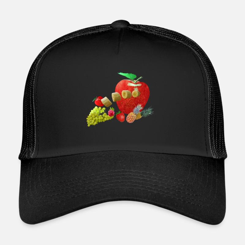 Obst - Trucker Cap - Schwarz/Schwarz