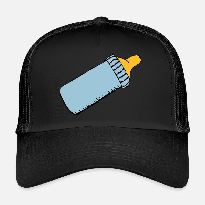 Babyflasche - Trucker Cap - Schwarz/Schwarz