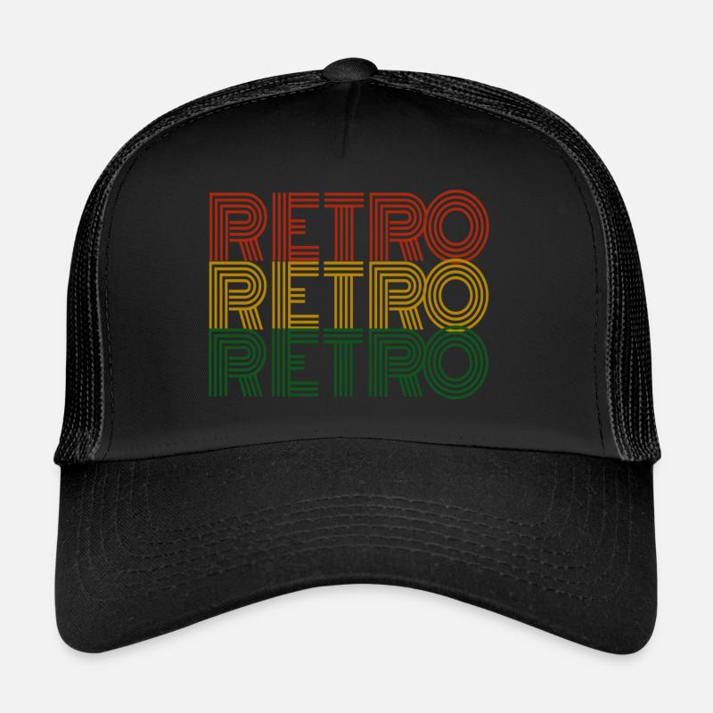 Retro - Trucker Cap - black/black