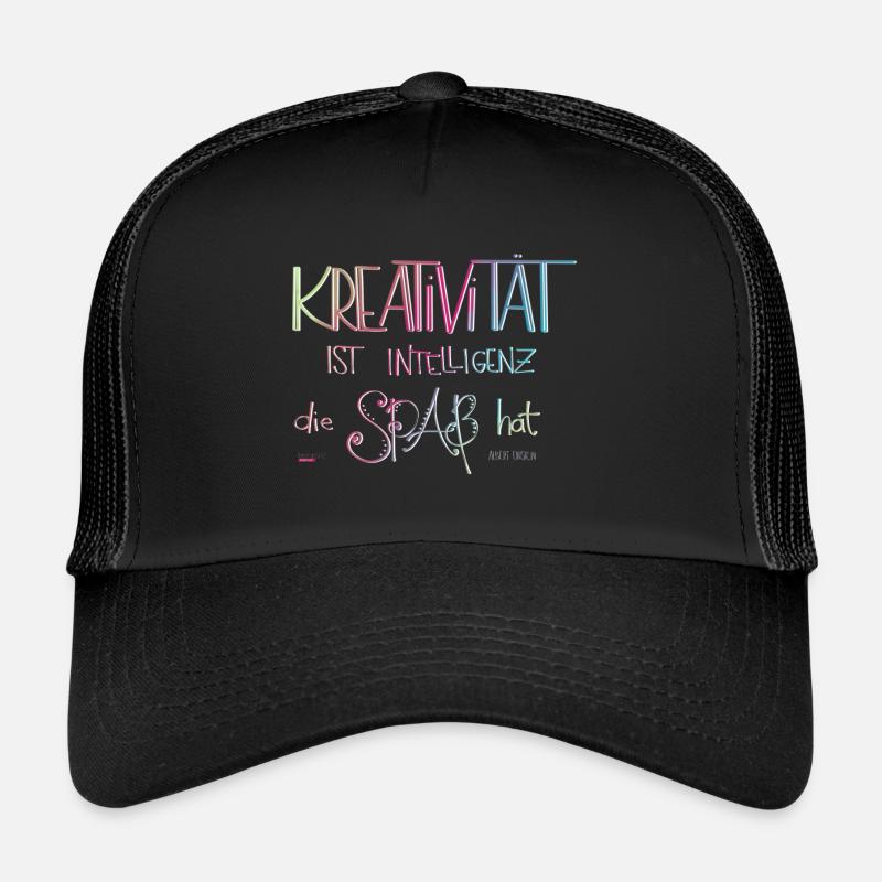 Creativity - Lettering - Trucker Cap - black/black