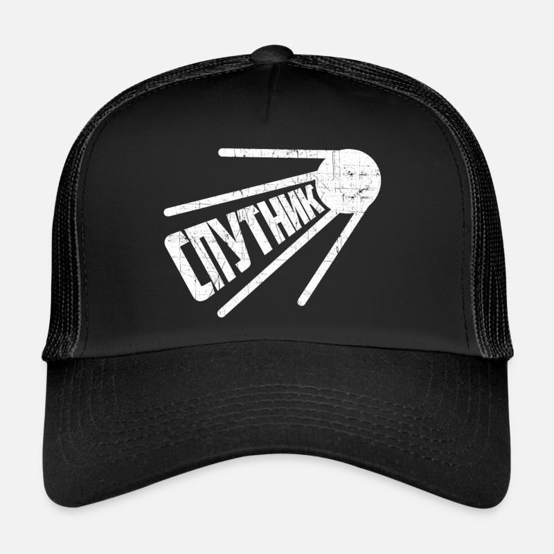 Spoutnik Satellite russe Russie Proverbe Soviet Casquette trucker 