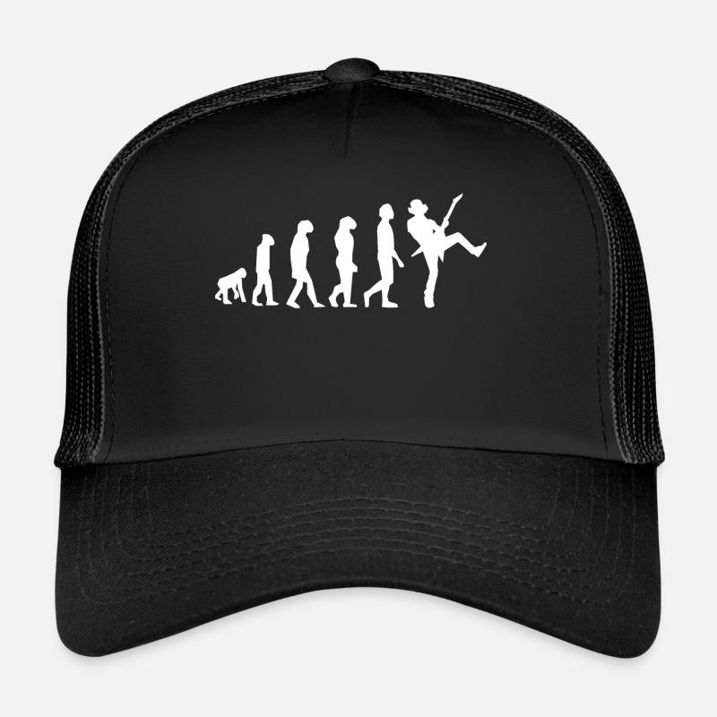 Guitar player evolution - Trucker Cap - black/black