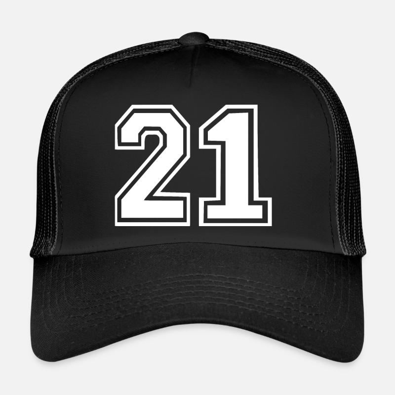 21 - Trucker Cap - black/black