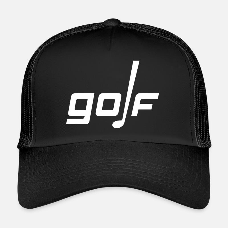 Golf - Trucker Cap - Schwarz/Schwarz