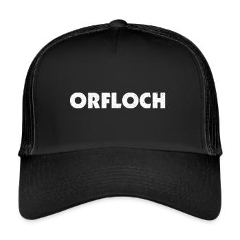 Orfloch Österreich Massenmedien Sarkasmus Humor - Trucker Cap - Schwarz/Schwarz - Vorne