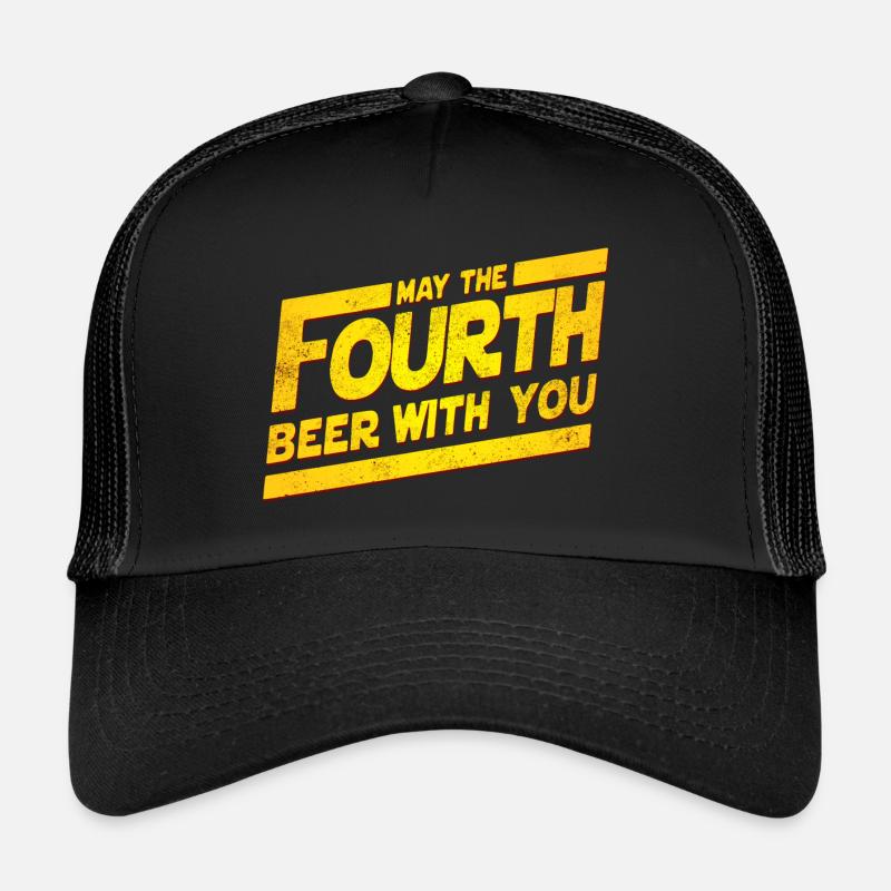 Que la 4ème bière avec vous! Casquette trucker 