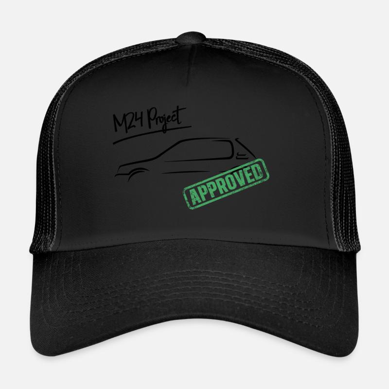 205 m24 project - Casquette trucker - noir/noir