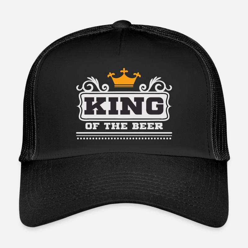 König des Bieres - Trucker Cap - Schwarz/Schwarz