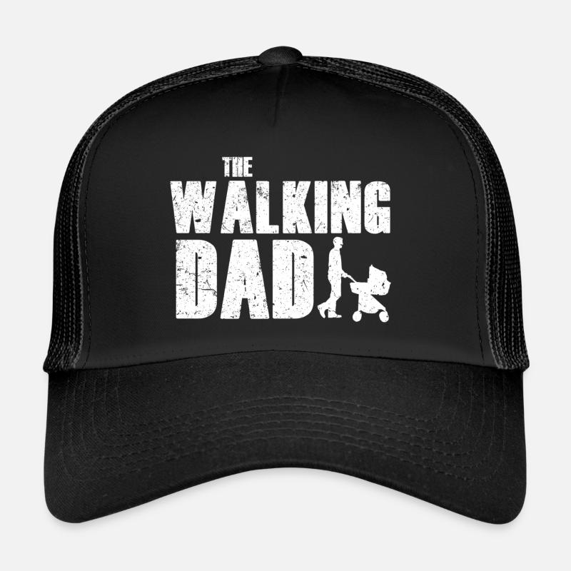The Walking Dad (Hell) - Trucker Cap - Schwarz/Schwarz