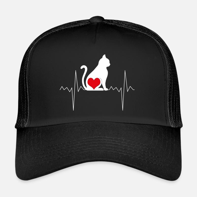 Fréquence cardiaque du chat Casquette trucker 