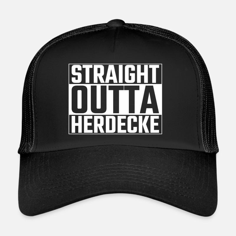 Straight Outta Herdecke Herdecker Herdeckerin Ruhr Trucker Cap