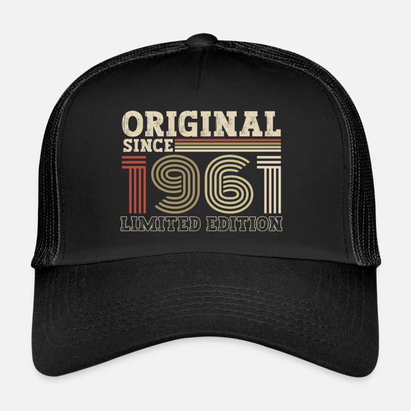Original seit 1961 Jahrgang Geburtstag Geschenk Trucker Cap