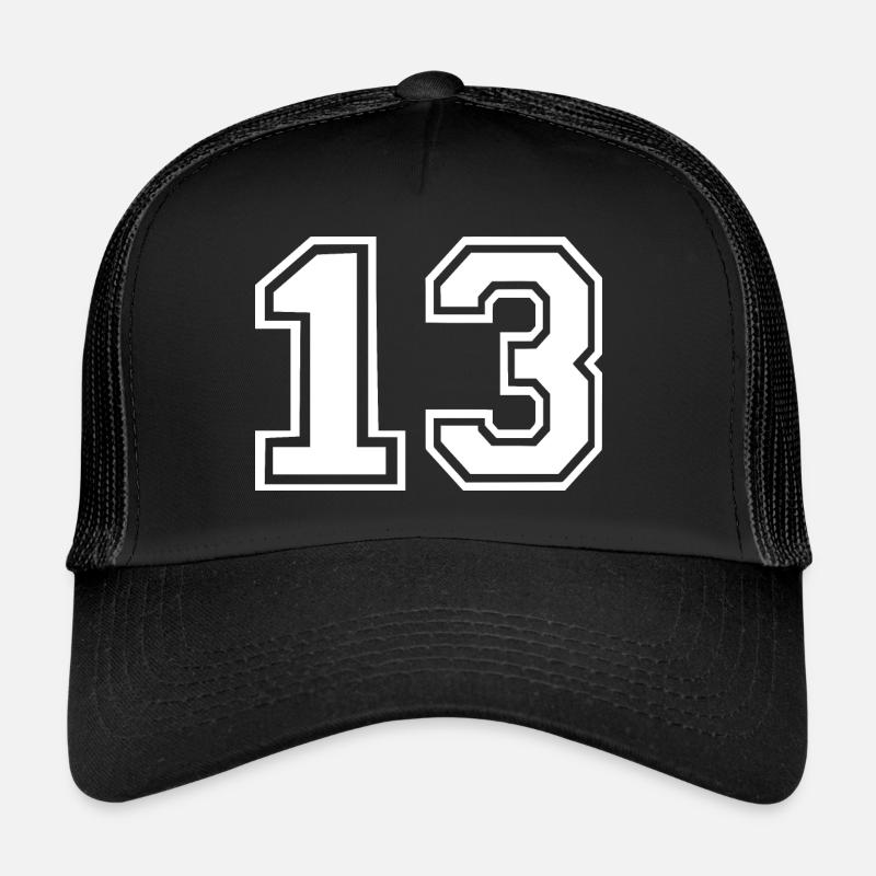 13 - Trucker Cap - Schwarz/Schwarz