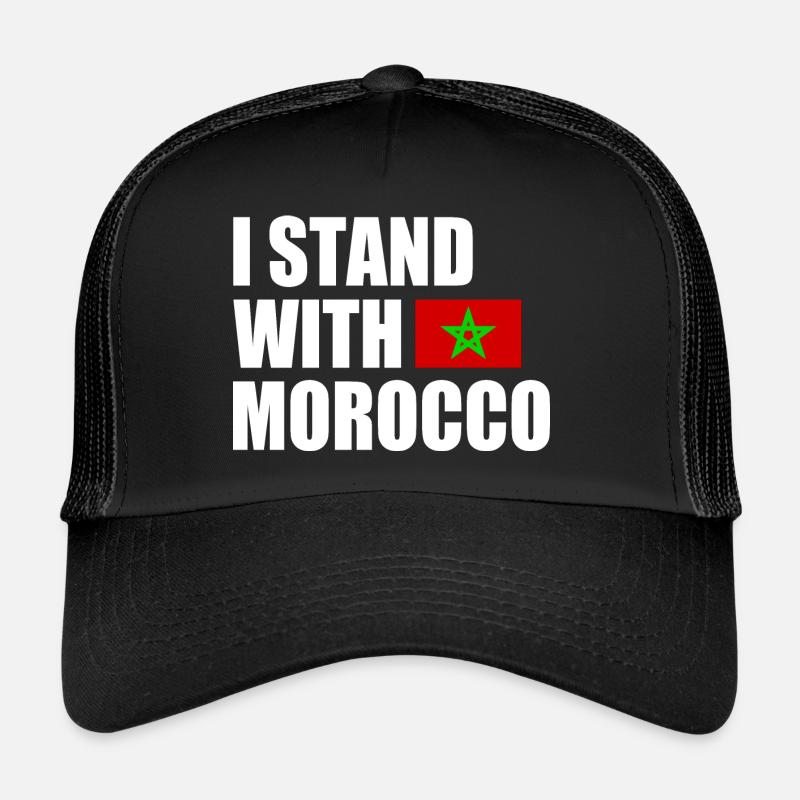 I stand with morocco maroc Casquette trucker 