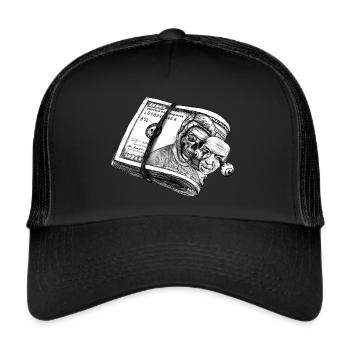 Dollar face off - Trucker Cap - black/black - Front