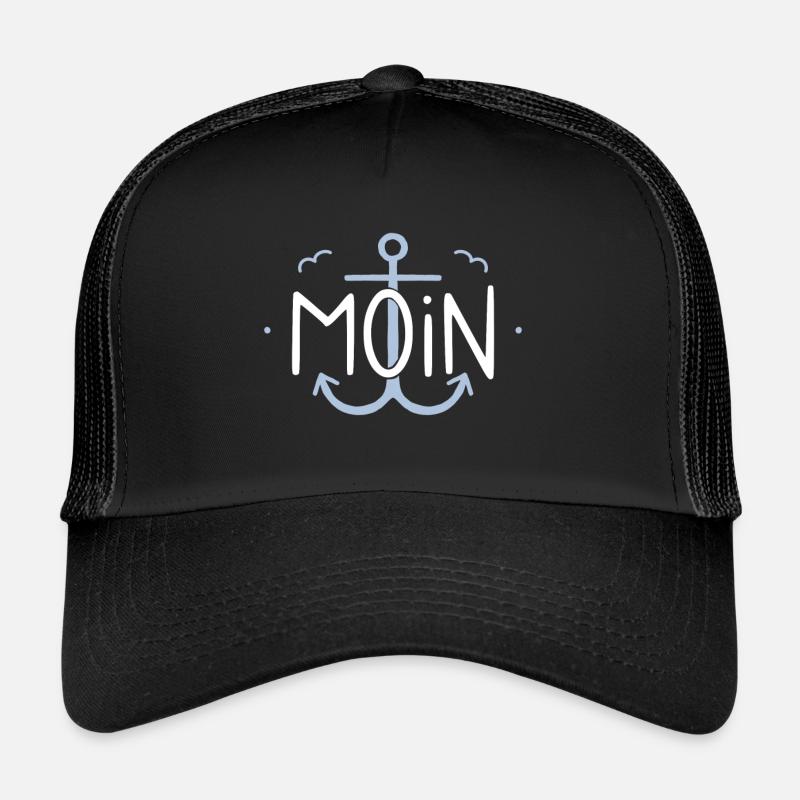 Moin Anker - Trucker Cap - Schwarz/Schwarz