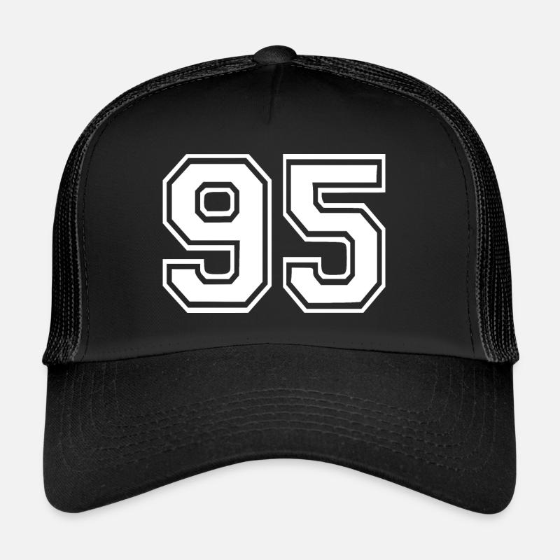 95 - Trucker Cap - Schwarz/Schwarz