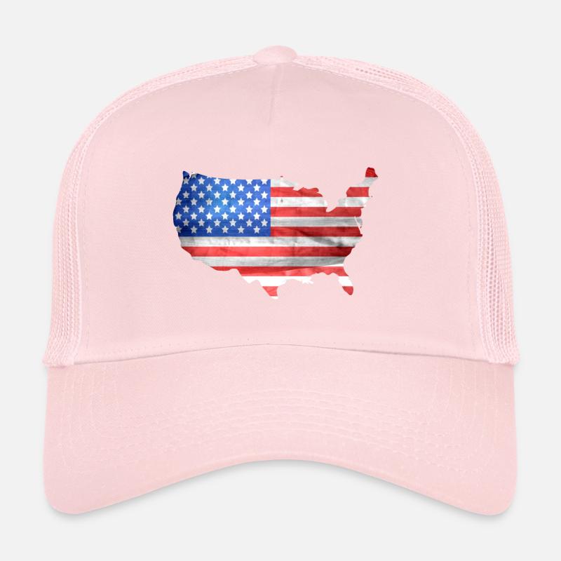 Cadeau drapeau USA Casquette trucker 