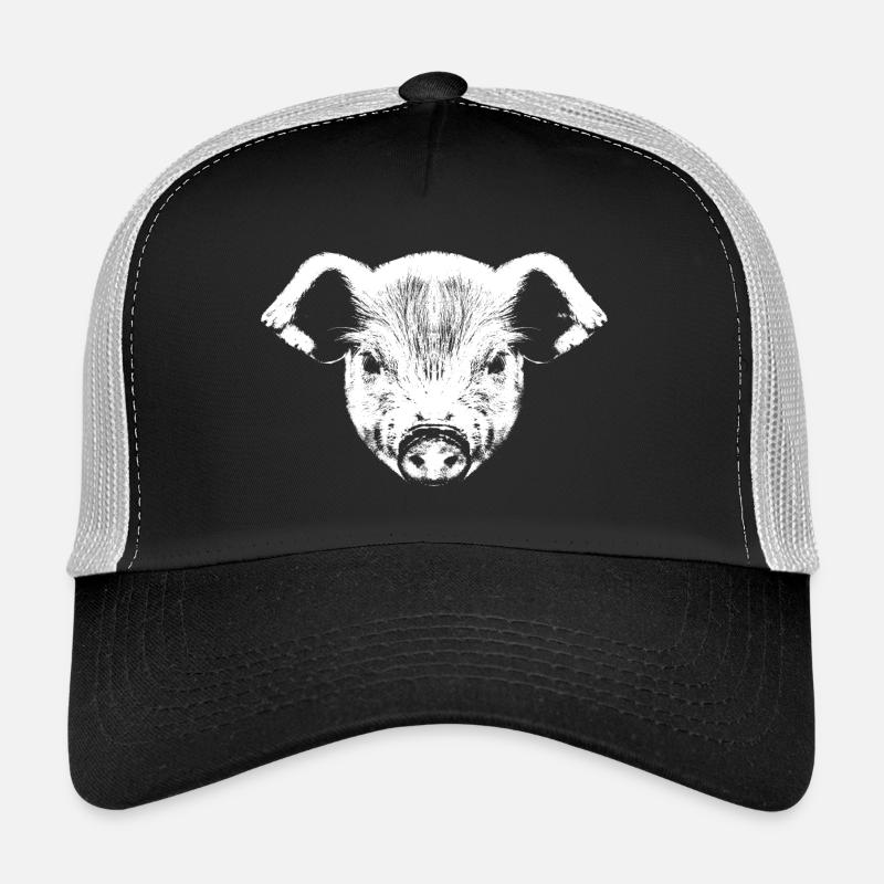 Piglet Graphic / Porcelet Blanc Casquette trucker 