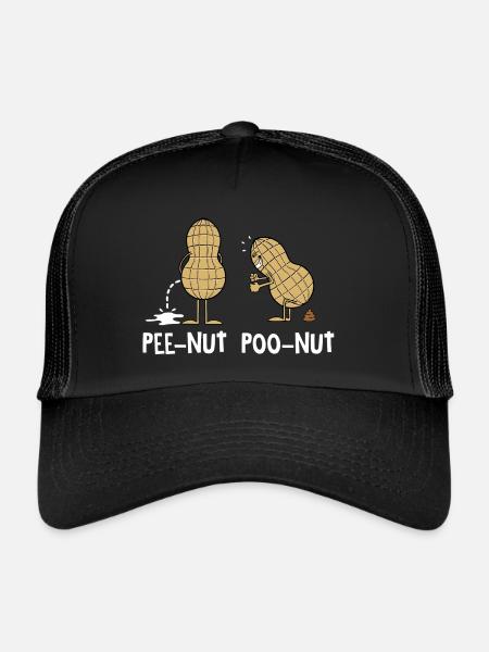 Pee Nut Poo Nut - Trucker Cap - Schwarz/Schwarz