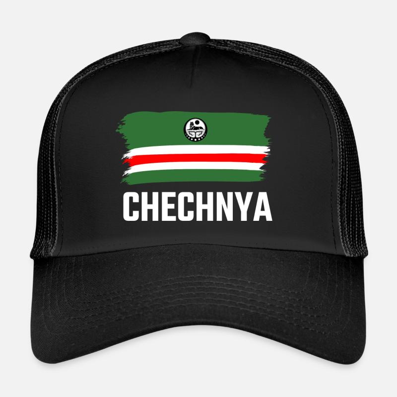 Tchétchénie Tchétchétchène Tschetschenien Tschetschene Drapeau Casquette trucker 