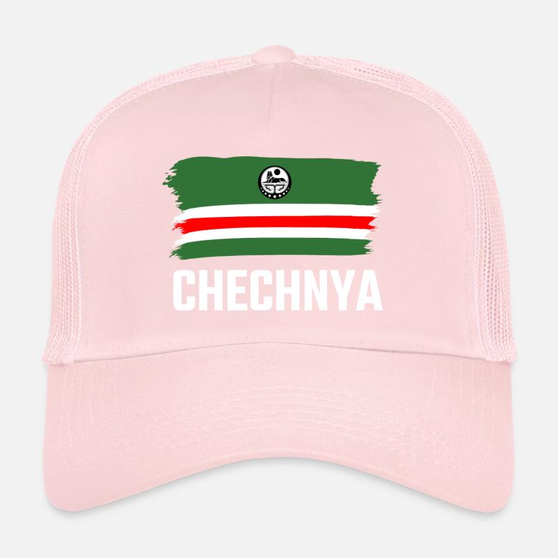 Chechnya Chechen Tschetschenien Tschetschene Flag Trucker Cap