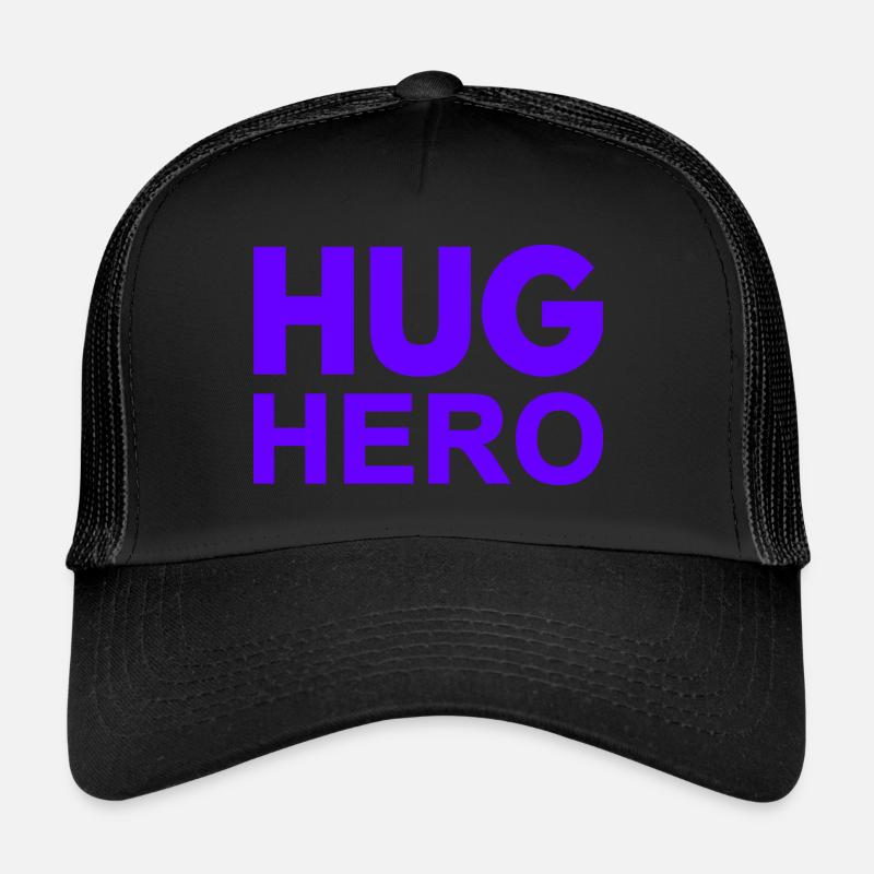 Hug Hero. - Trucker Cap - black/black