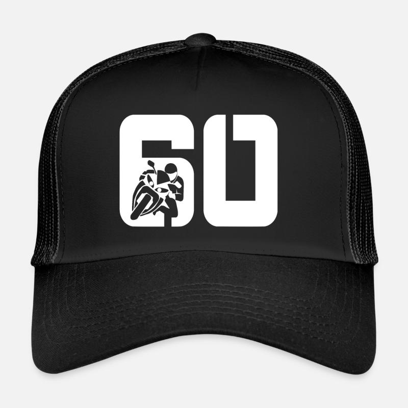 60 motorcycle bikers Trucker Cap