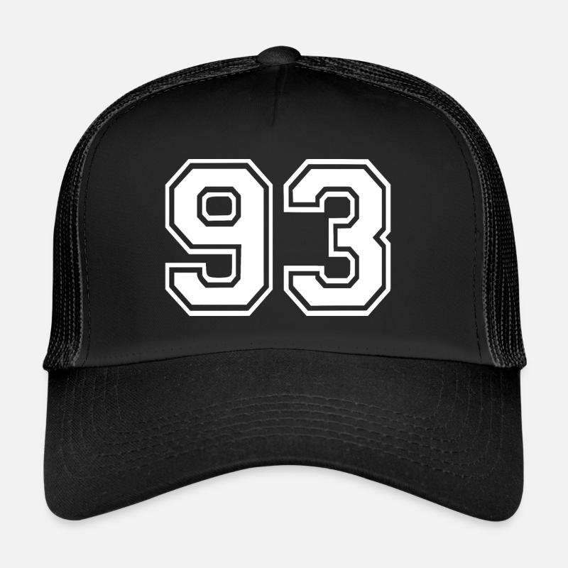 93 - Casquette trucker  - noir/noir